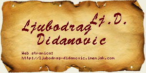 Ljubodrag Didanović vizit kartica